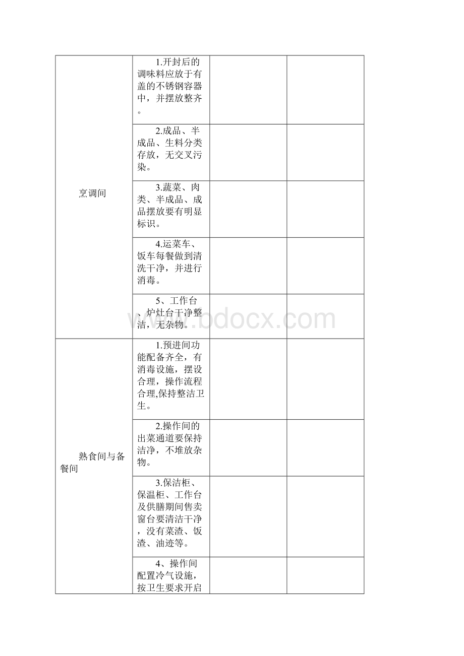 学校食堂日常检查监管量化评分表1Word文档格式.docx_第3页