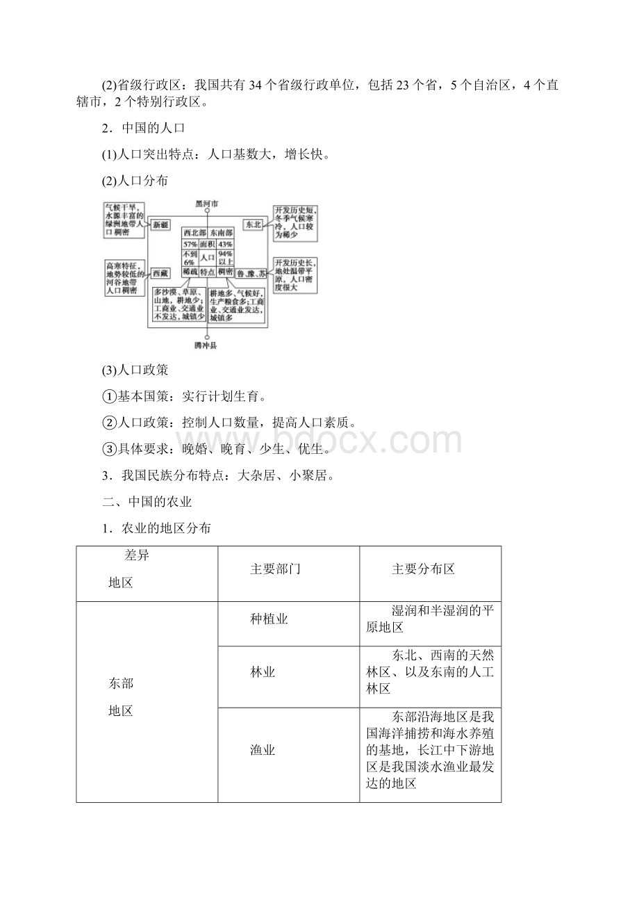 高考地理新一轮复习 第十八章 第39讲 中国人文地理教案.docx_第2页