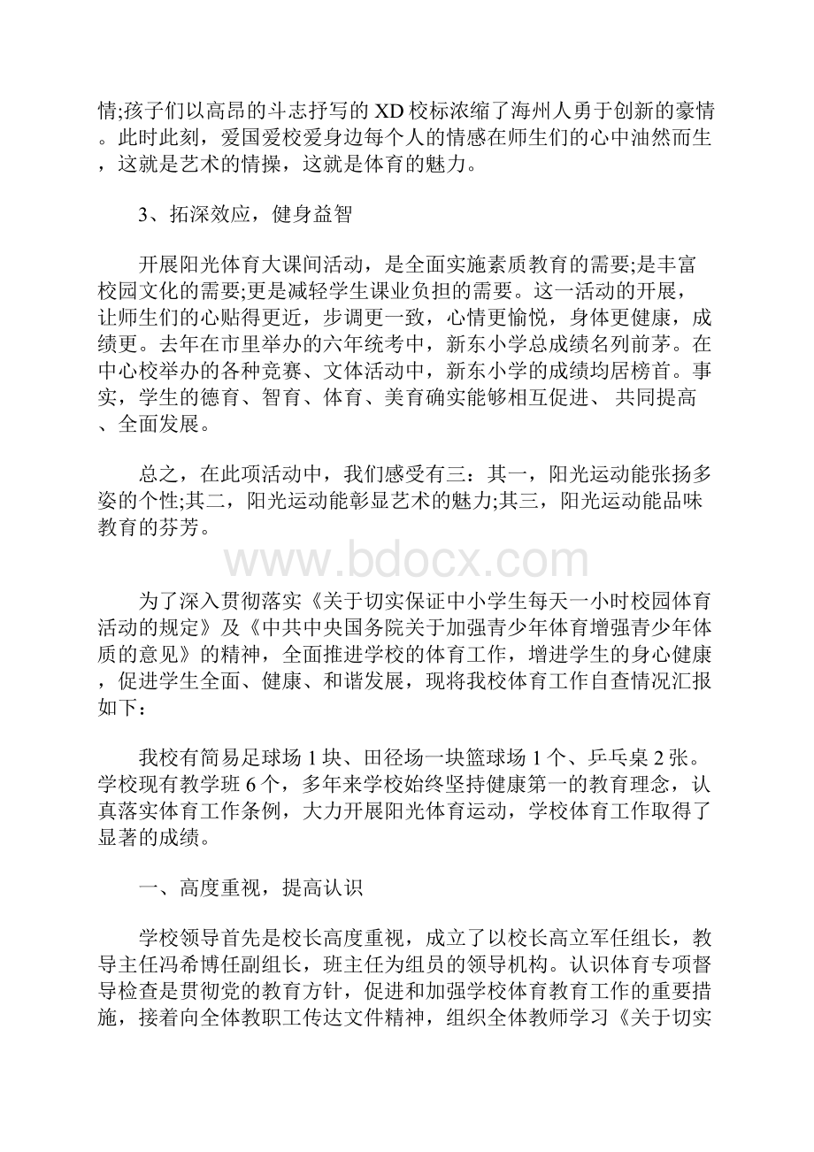 阳光大课间自查报告.docx_第3页