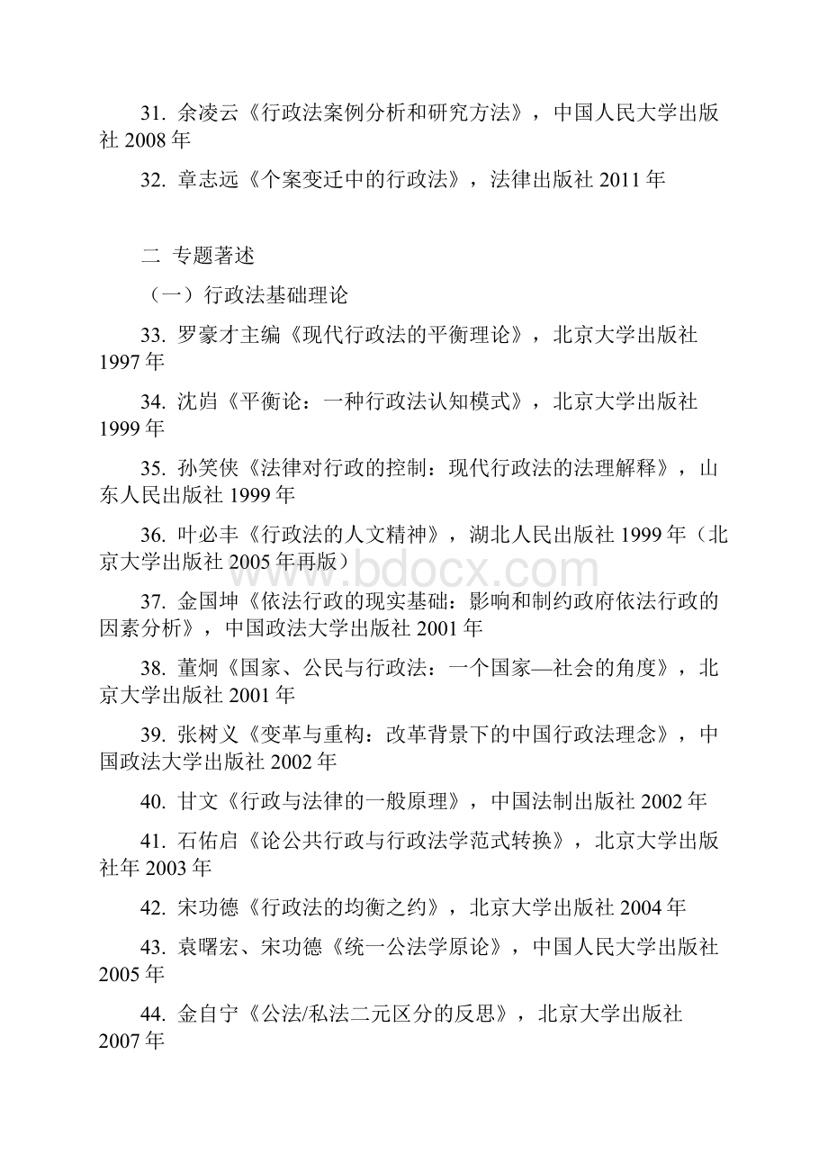 行政法阅读书目Word格式文档下载.docx_第3页