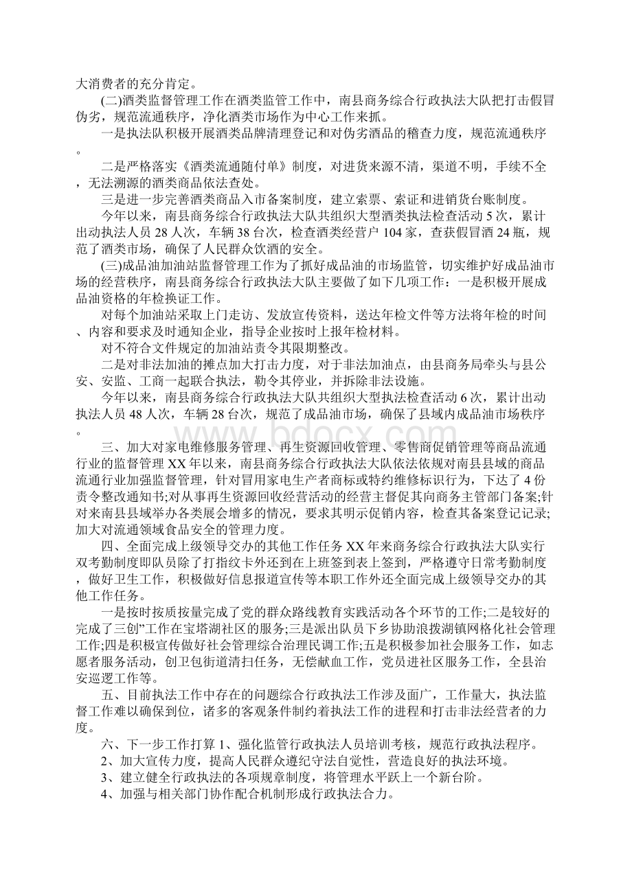 行政执法大队度工作总结Word文件下载.docx_第2页