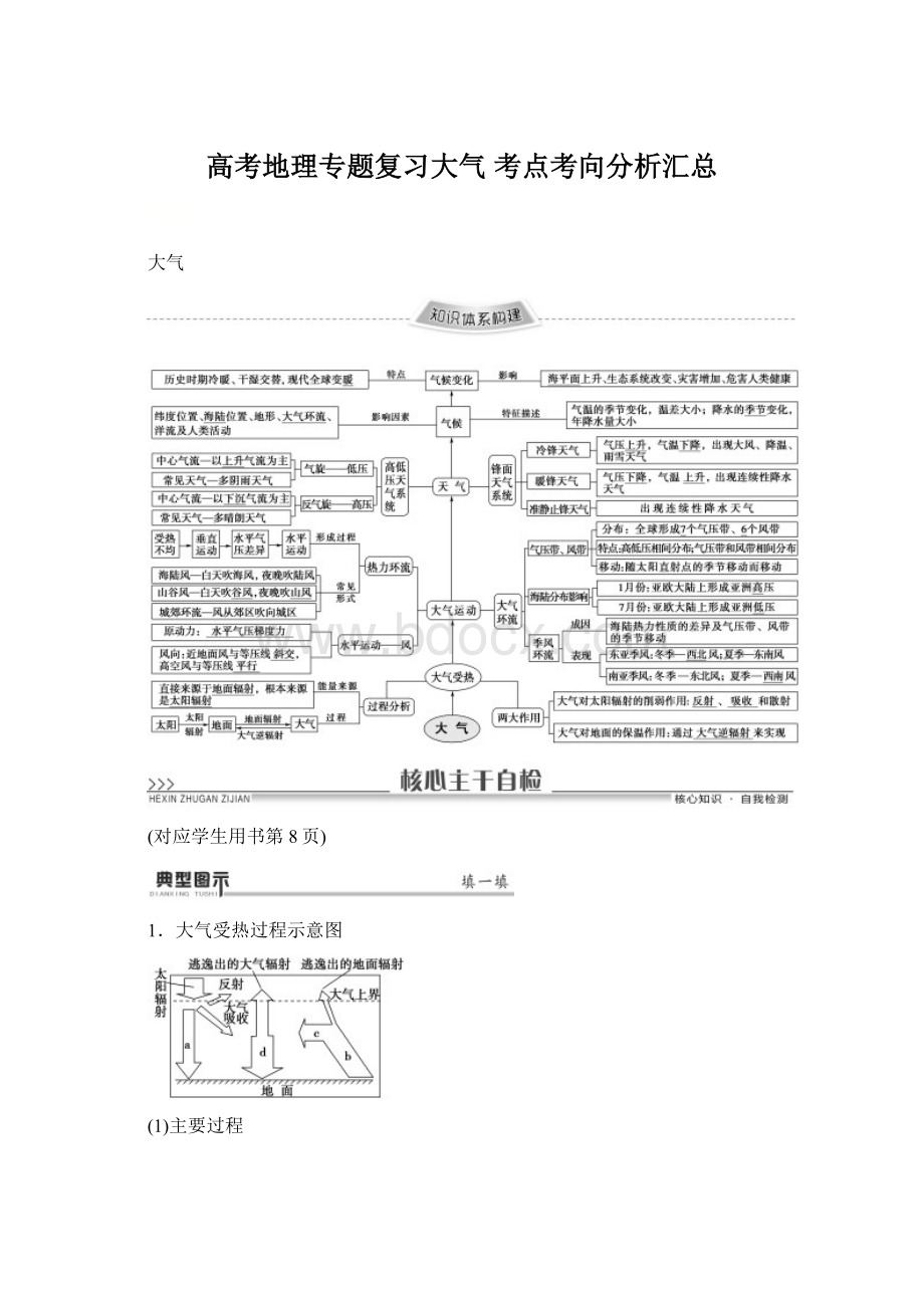 高考地理专题复习大气 考点考向分析汇总Word文档格式.docx