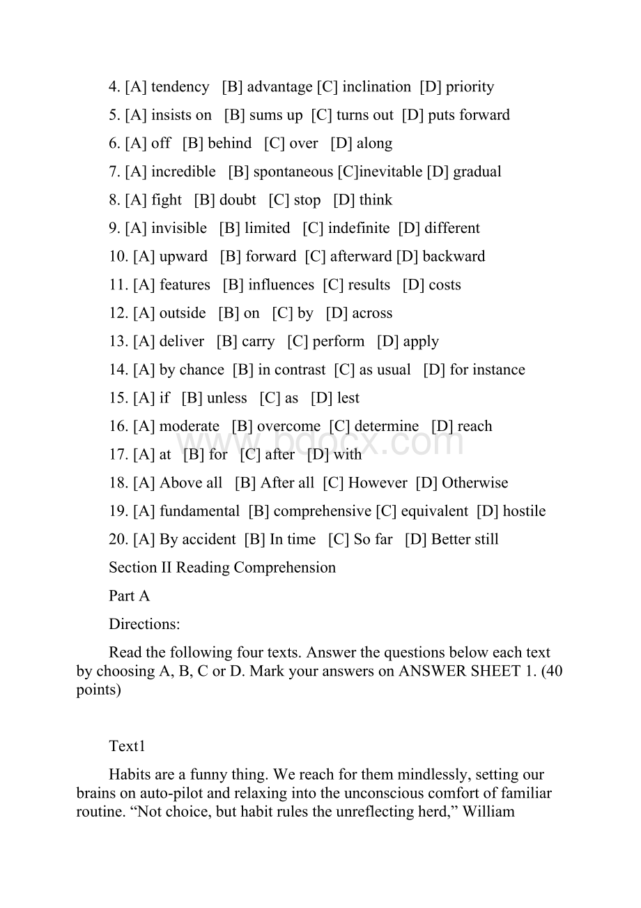 考研英语一真题附答案讲解Word格式文档下载.docx_第2页