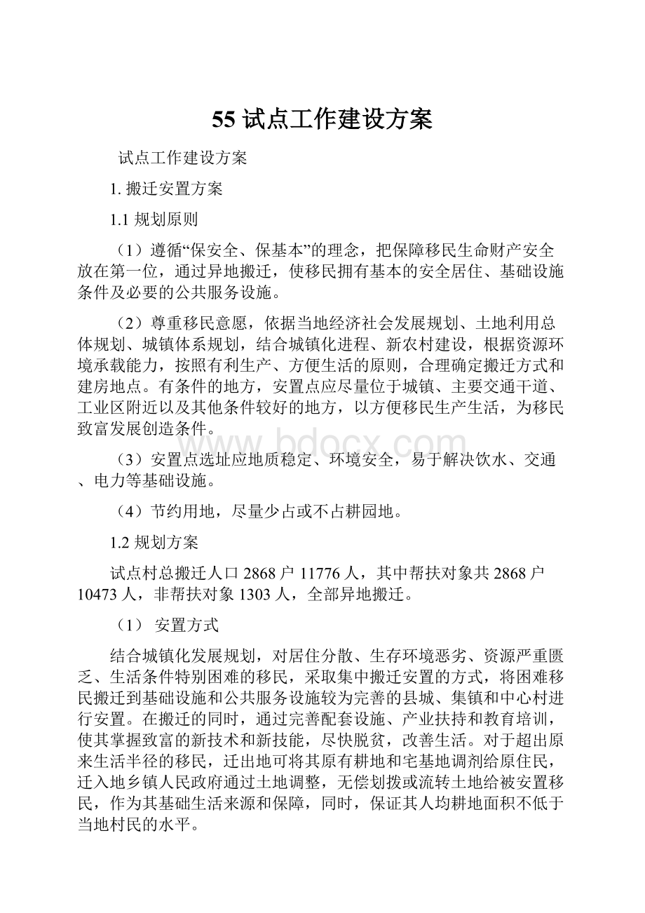 55试点工作建设方案文档格式.docx_第1页