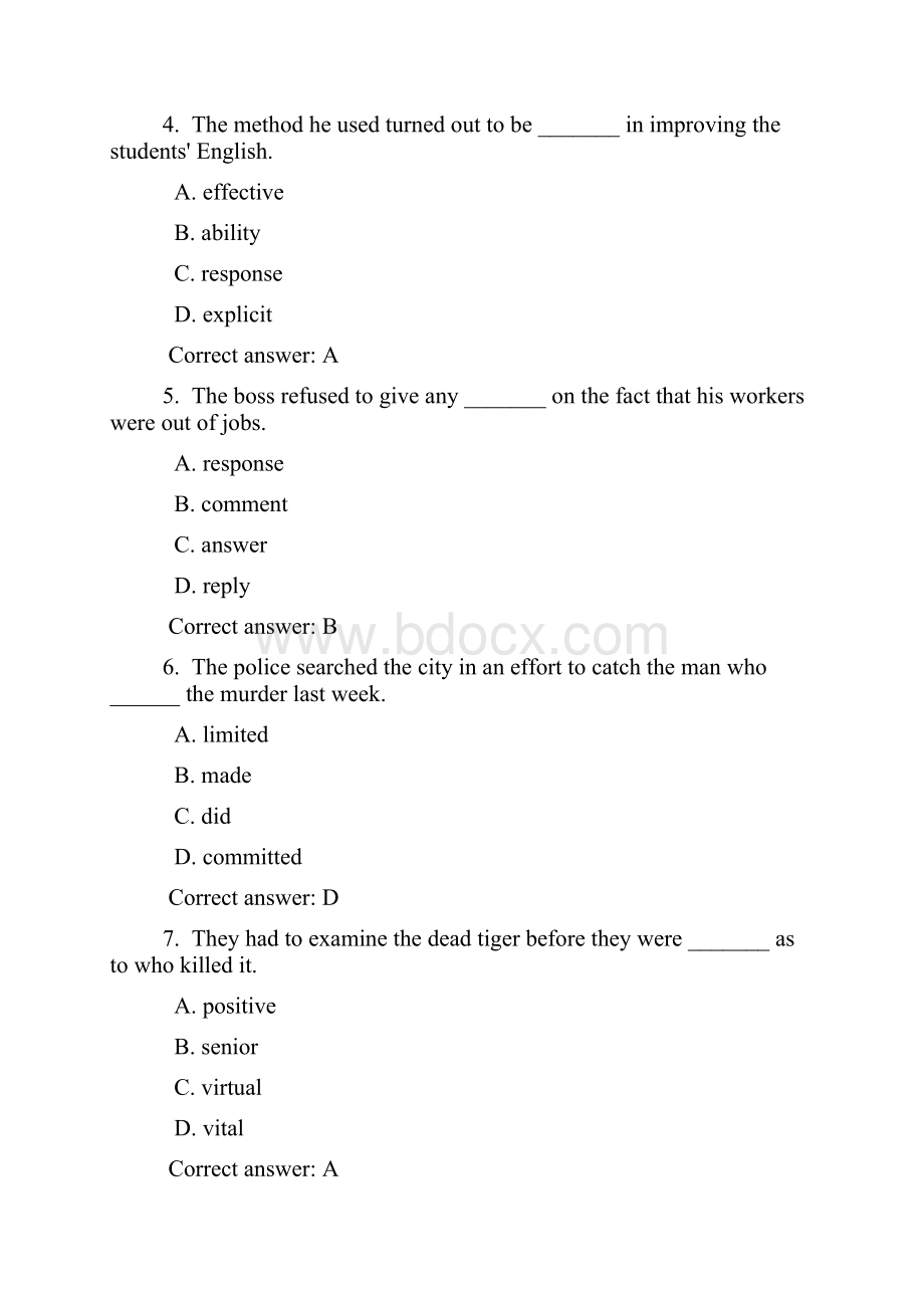 大学英语第一册读写 词汇题库 考试范围文档格式.docx_第2页