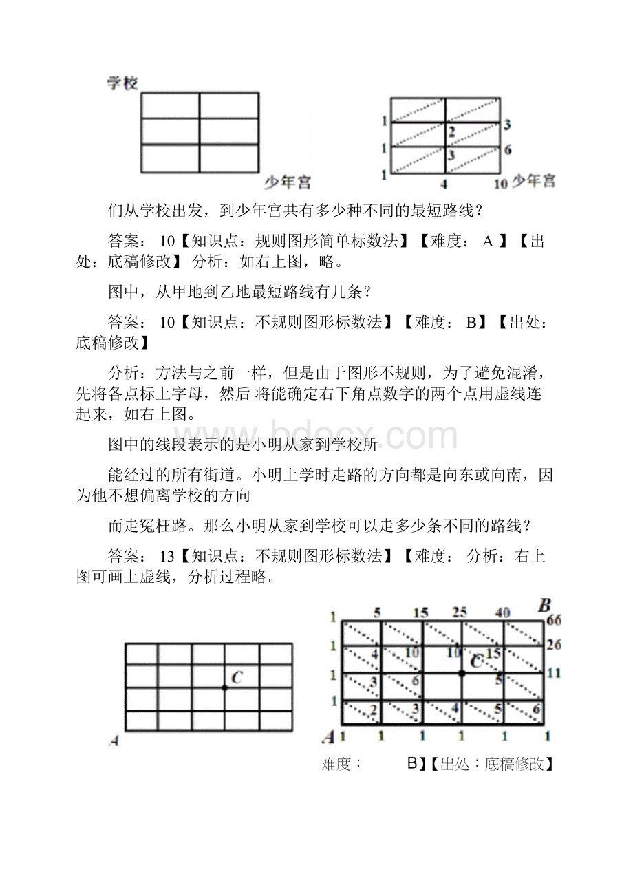 最短路线4年级培优教师版文档格式.docx_第3页