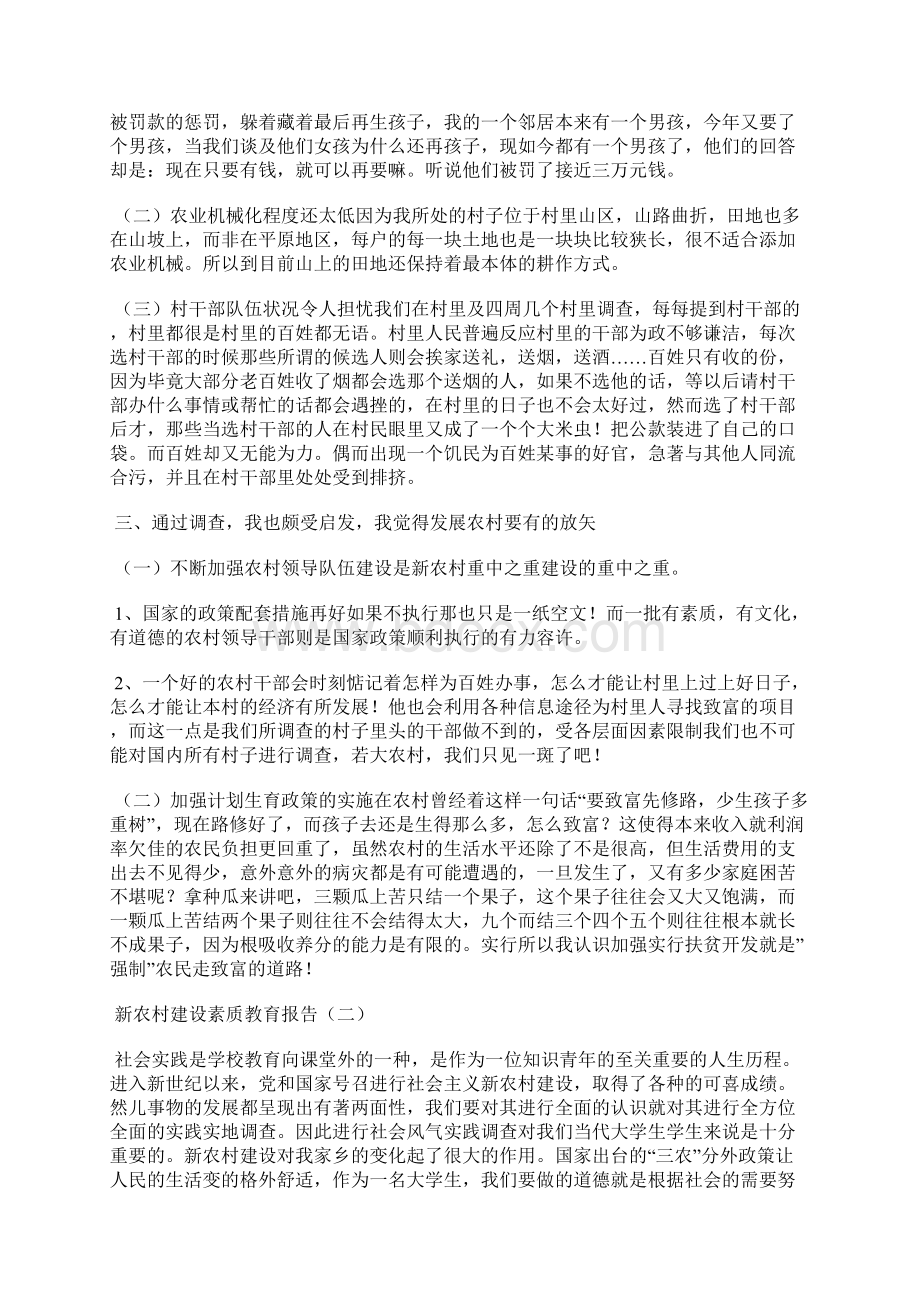 新农村建设实践报告Word格式文档下载.docx_第2页