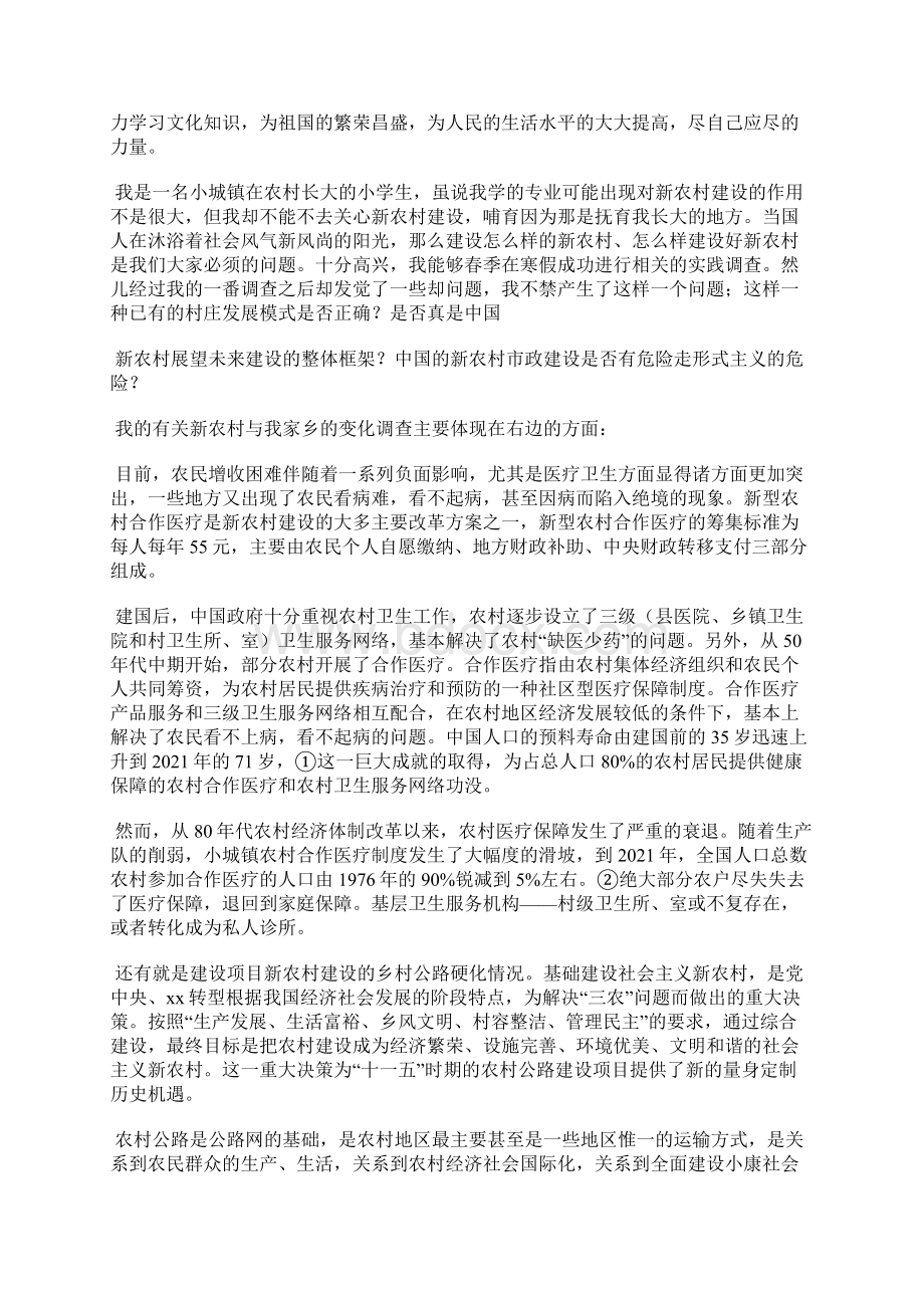 新农村建设实践报告Word格式文档下载.docx_第3页