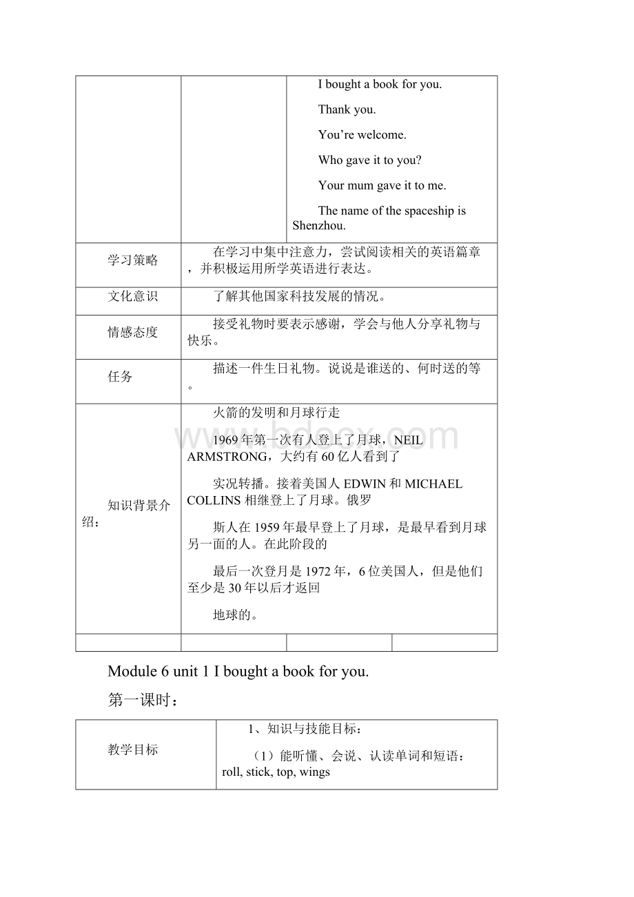 小学英语六年级第12册610模块教案.docx_第2页