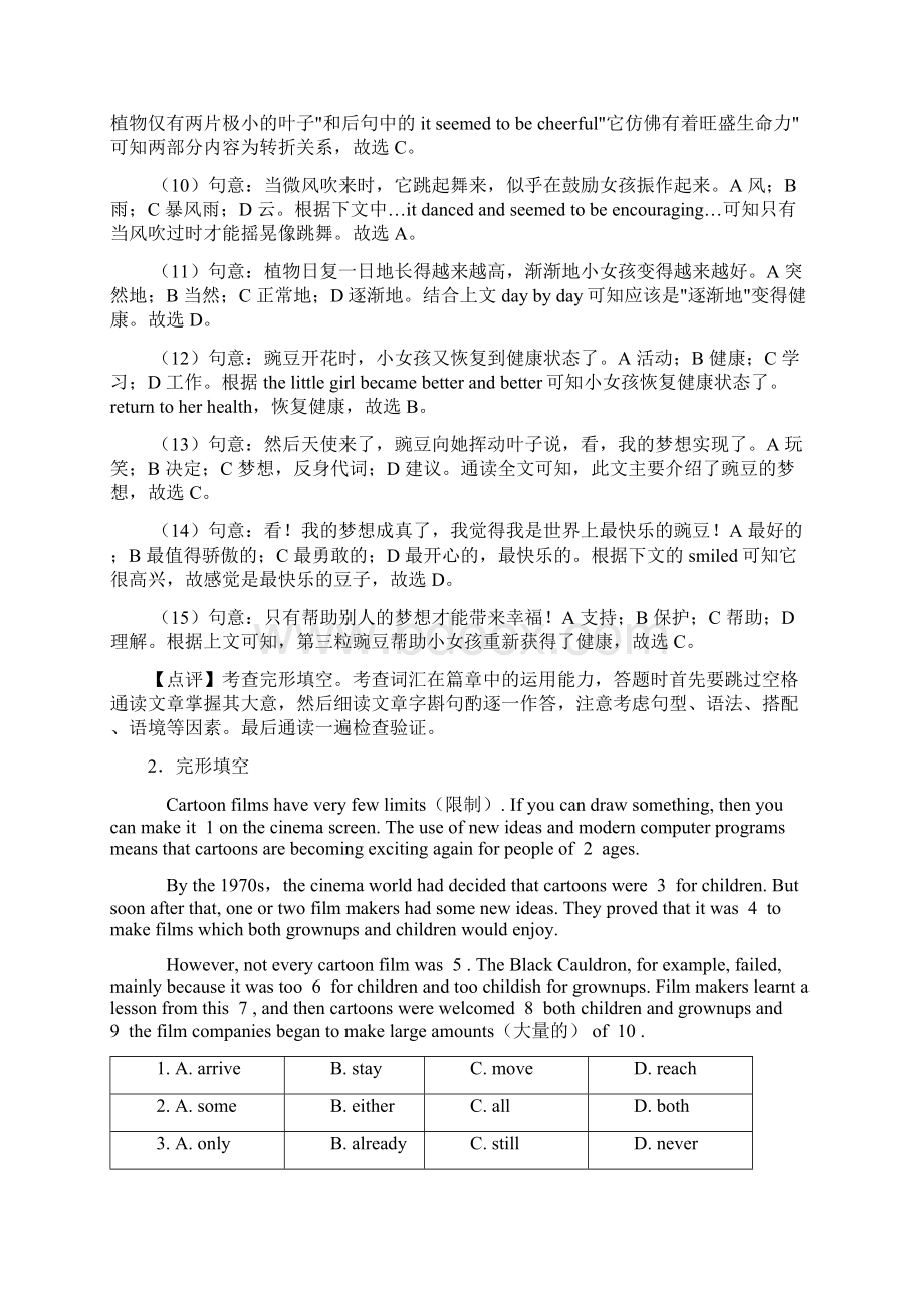 中考英语完形填空解题技巧分析及练习题含答案.docx_第3页