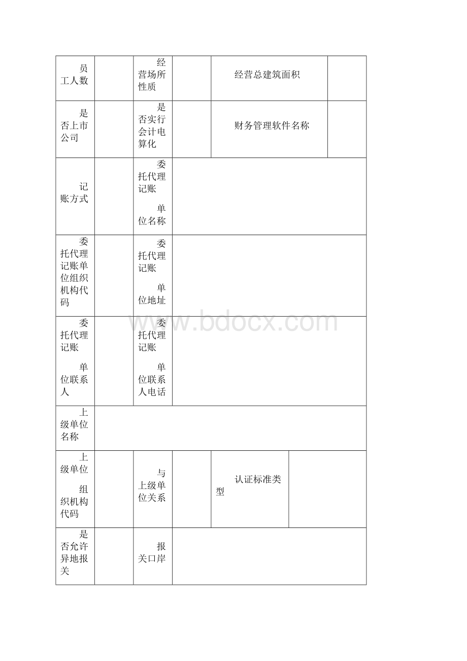 海关注册登记报关单位相关表格.docx_第3页