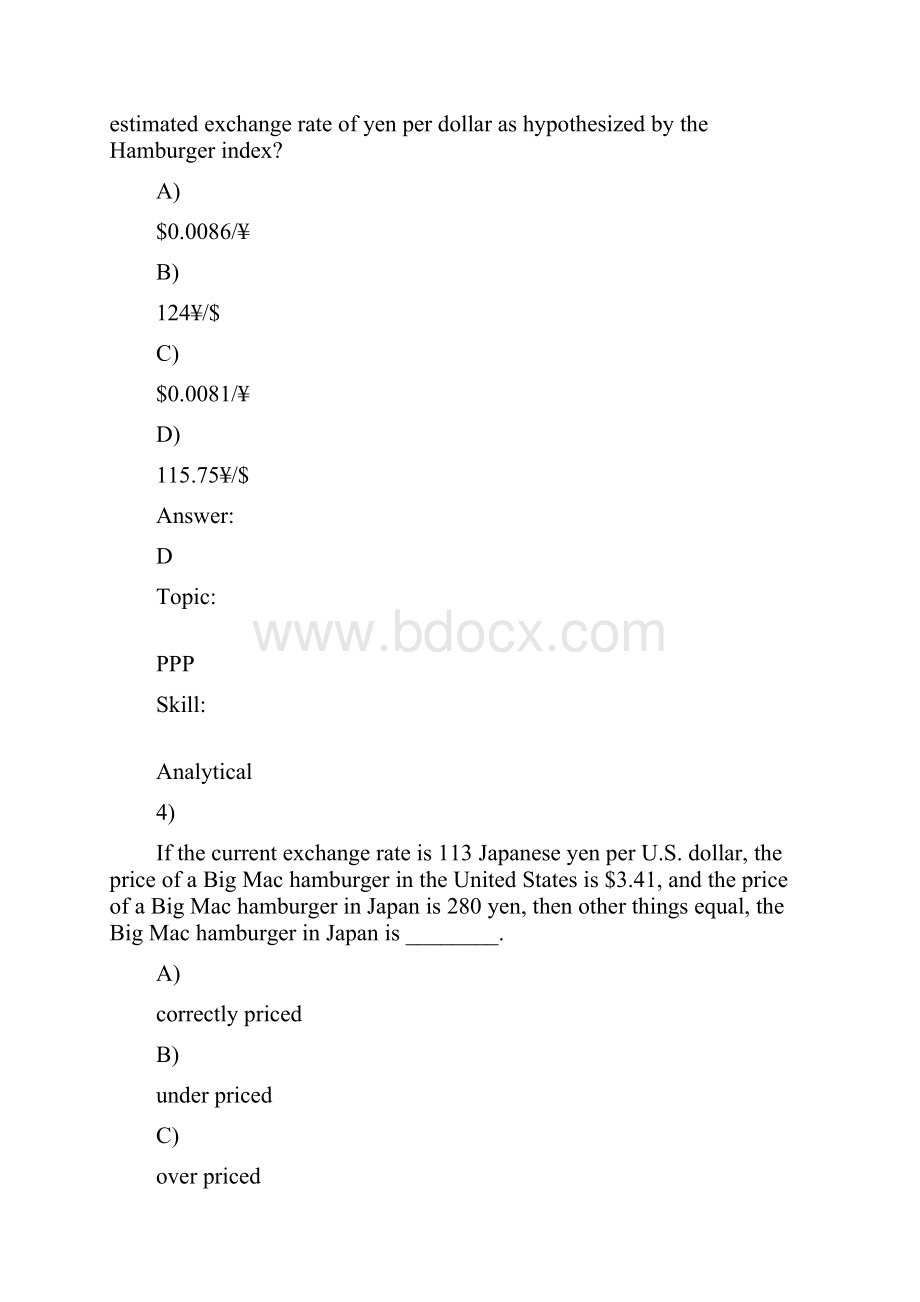 Test bank International Finance MCQ wordChap 6.docx_第3页