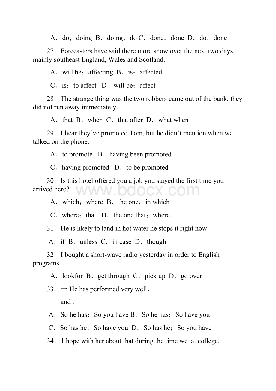 北京市届高三英语综合练习62Word文档下载推荐.docx_第2页