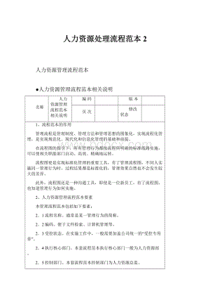 人力资源处理流程范本2.docx