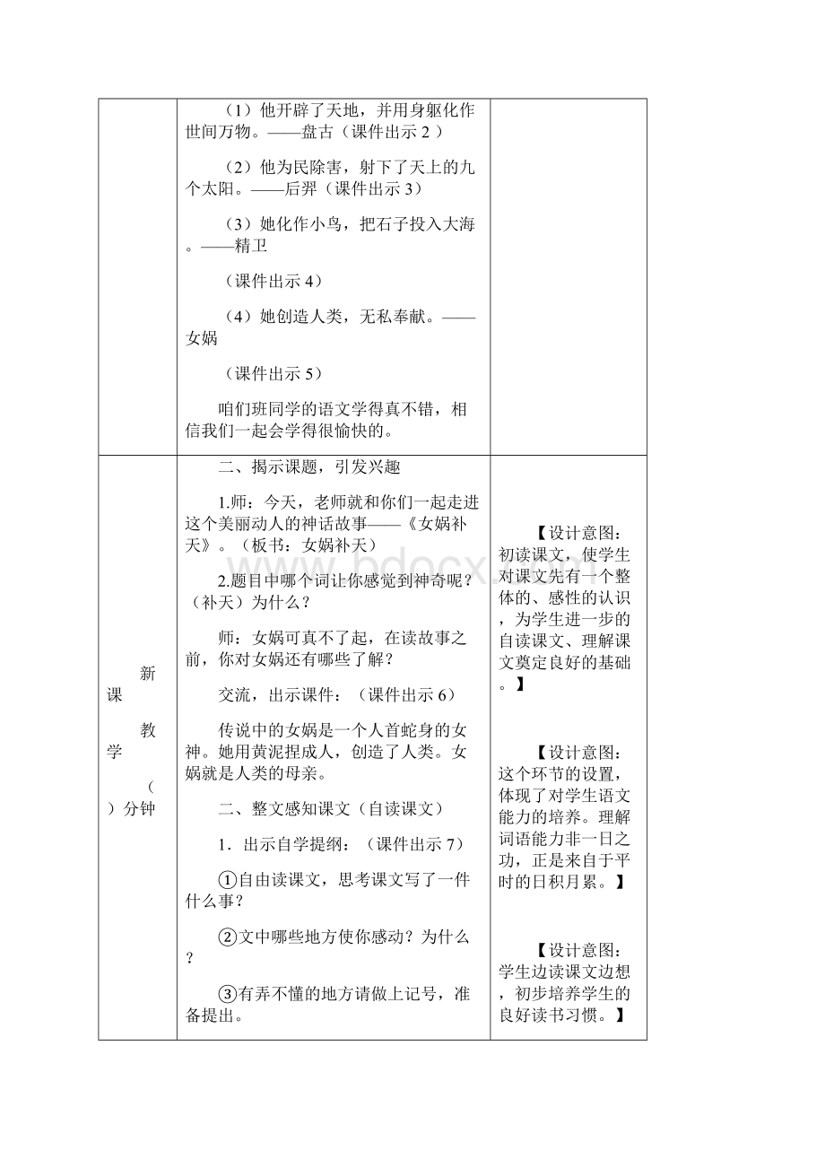 新修订部编版四年级语文上册《15 女娲补天》教案.docx_第2页