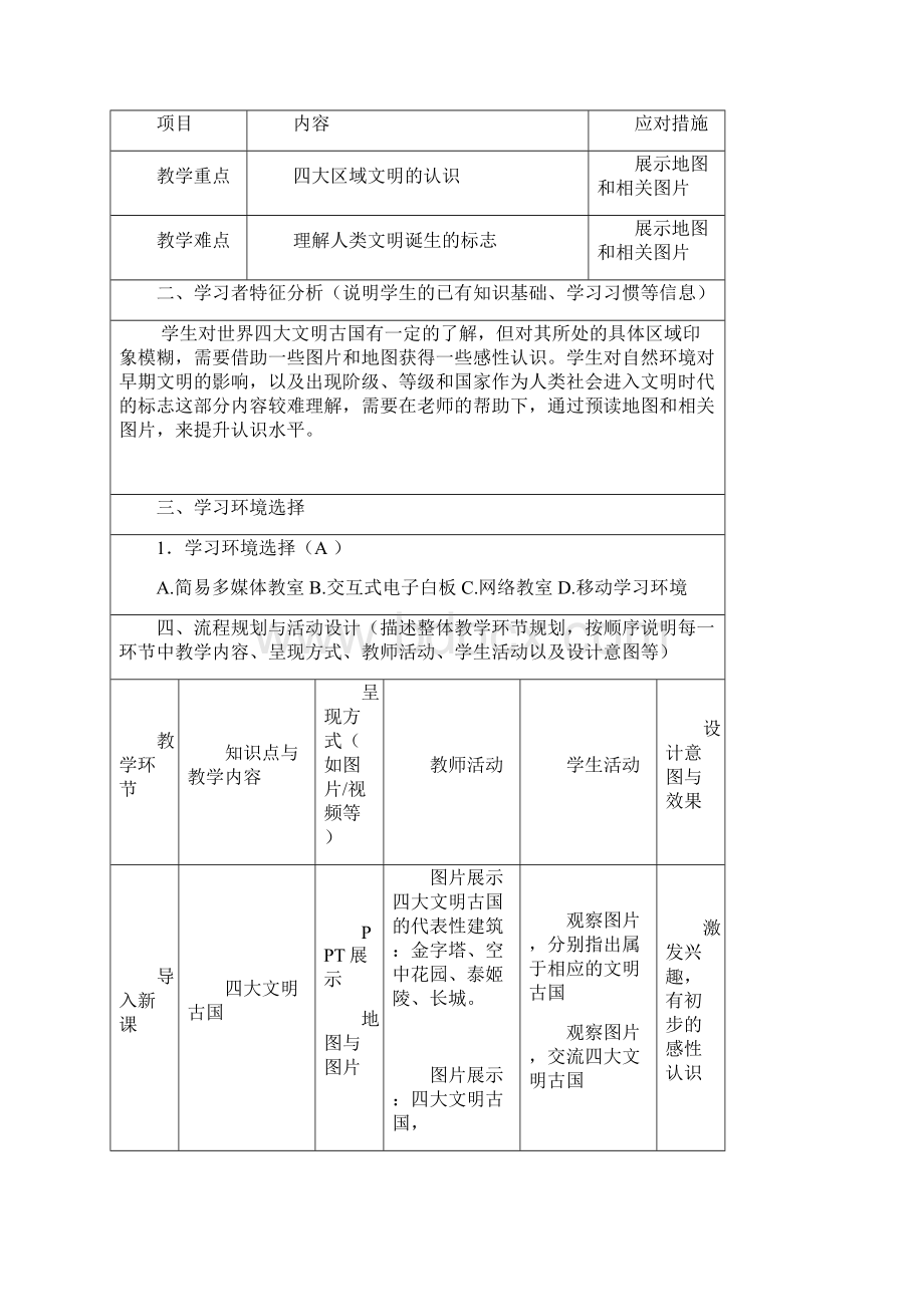 《大河流域的文明发祥地》教学设计.docx_第2页