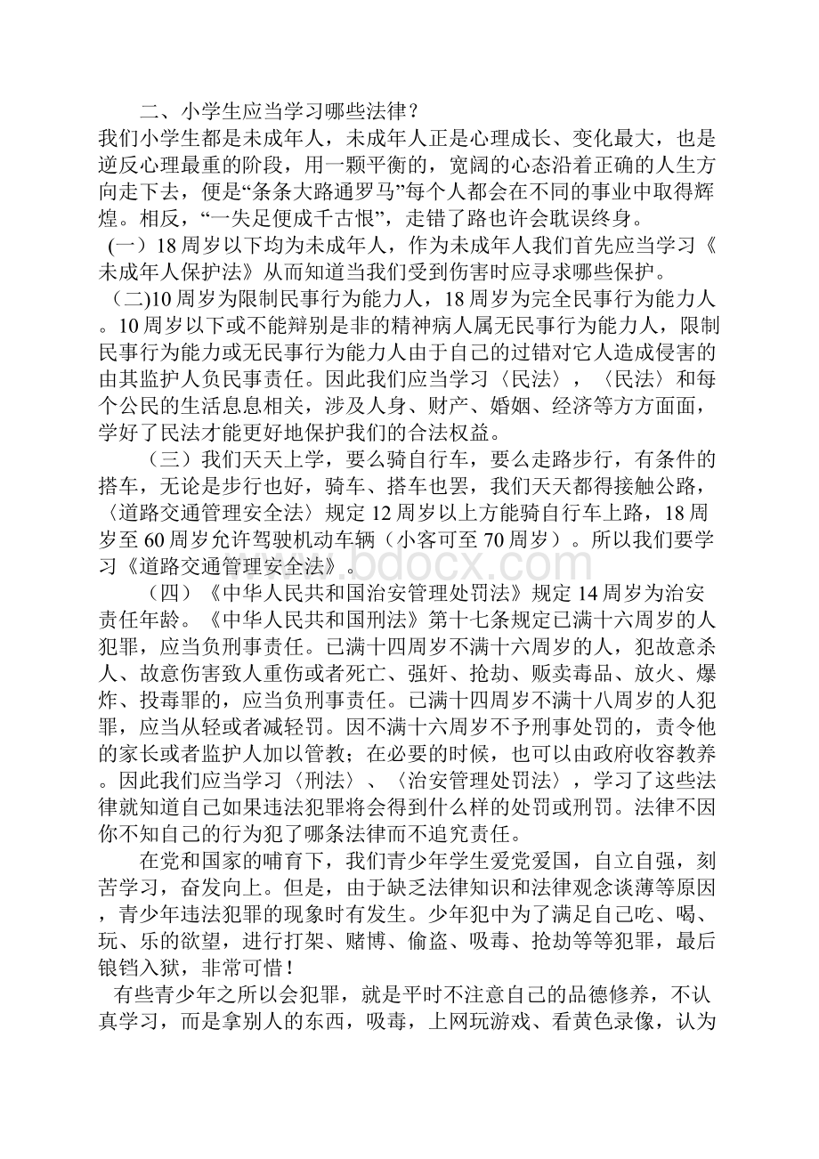 小学生法律知识讲座Word格式文档下载.docx_第2页