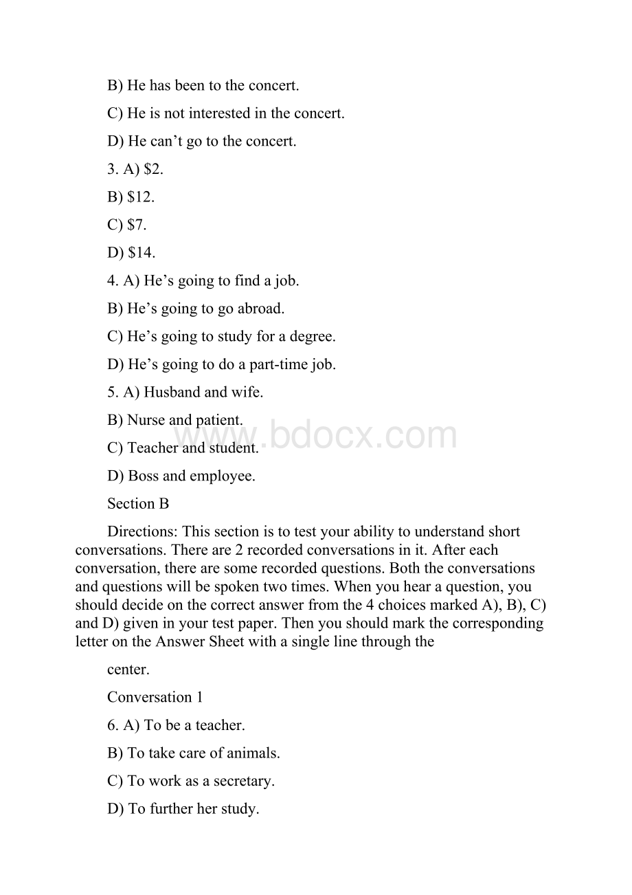 大学生英语三级考试A级真题及答案Word文件下载.docx_第2页