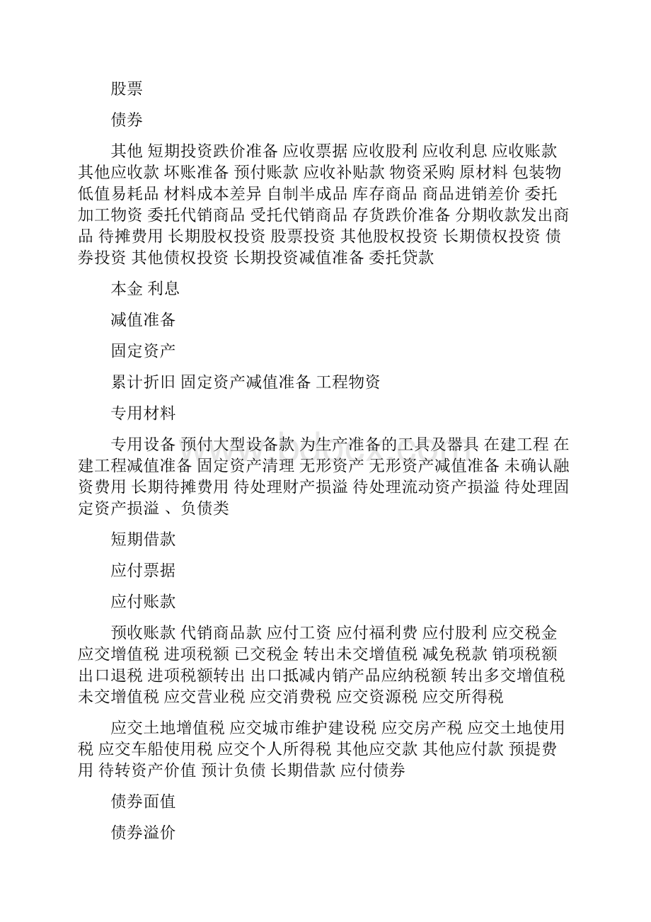 企业会计制度会计科目和会计报表.docx_第3页