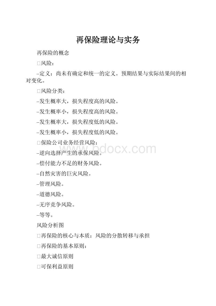 再保险理论与实务文档格式.docx