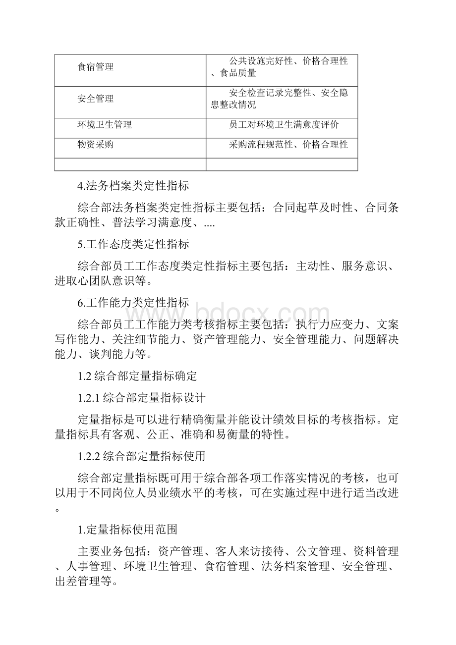 行政综合部绩效考核方案三篇Word文档下载推荐.docx_第3页