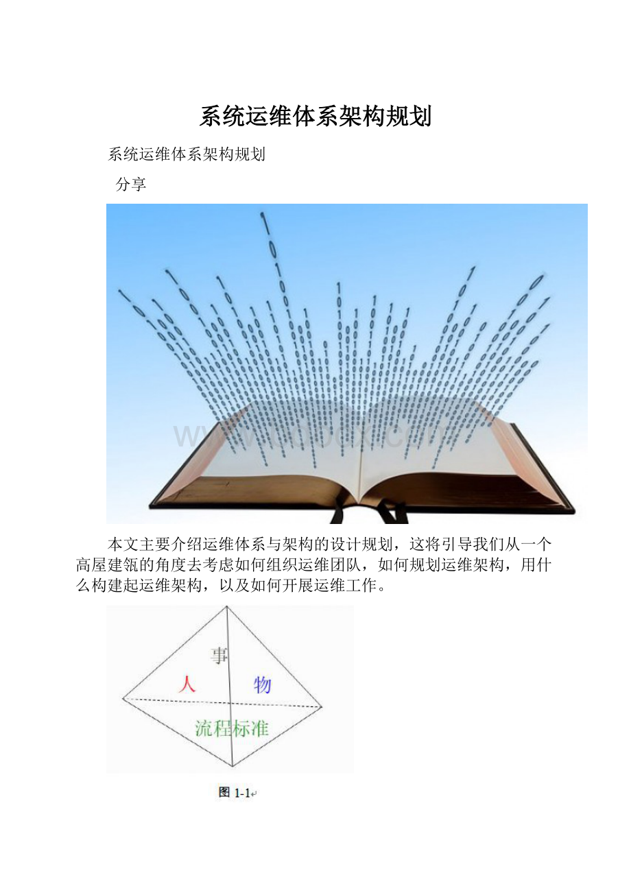 系统运维体系架构规划Word格式.docx_第1页