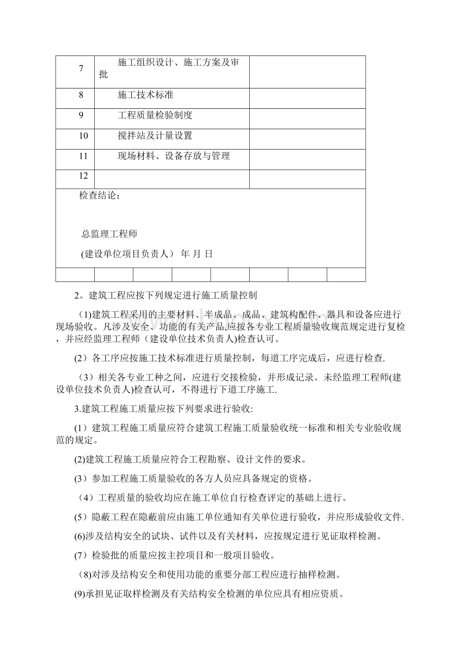 建筑工程质量验收标准及表格模板范本.docx_第2页