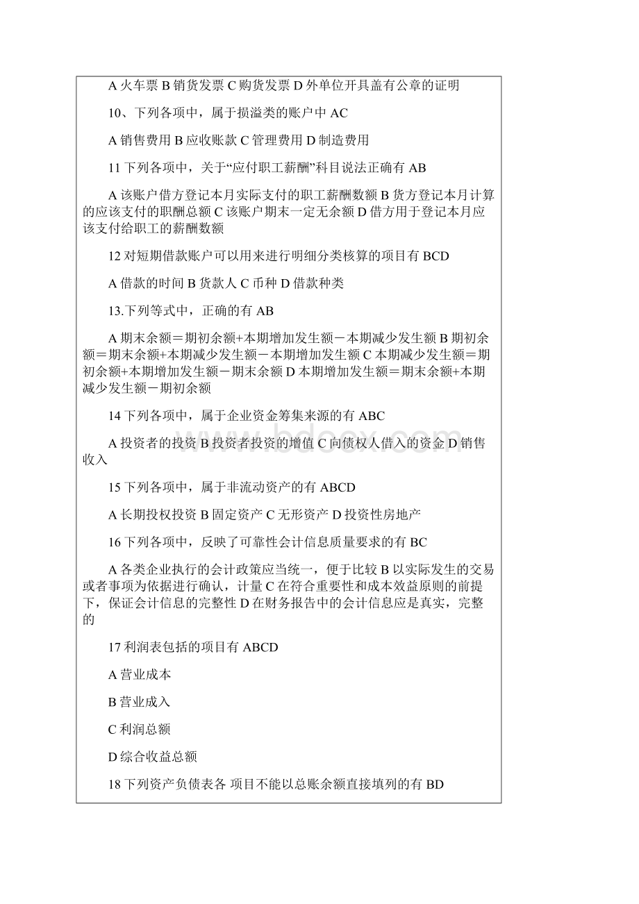 会计基础16年会计从业考前必看Word文档下载推荐.docx_第2页