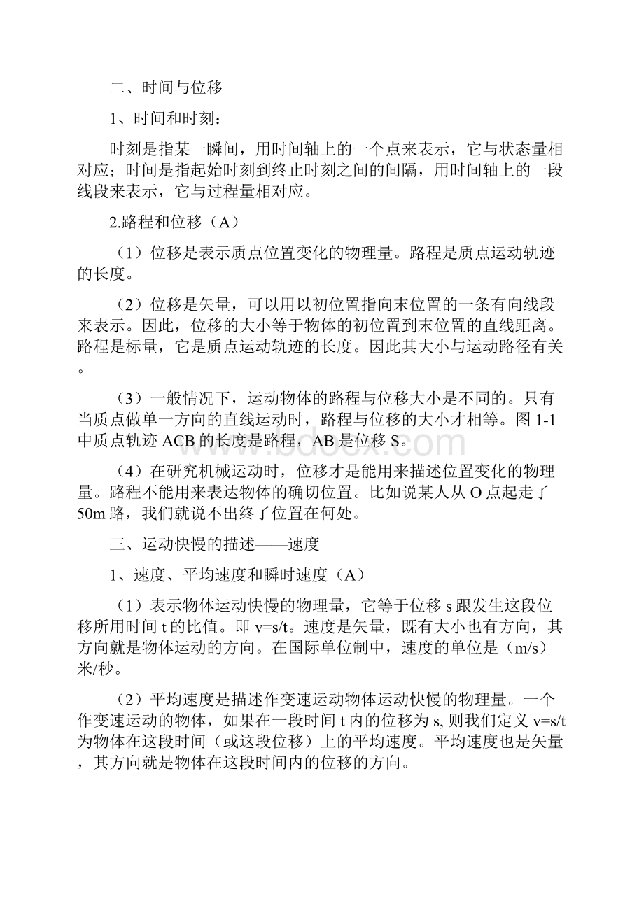 高中物理质点运动文档格式.docx_第2页