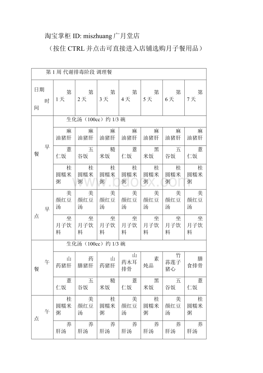 台湾广和月子餐食谱小S月子餐餐单及详细做法.docx_第2页