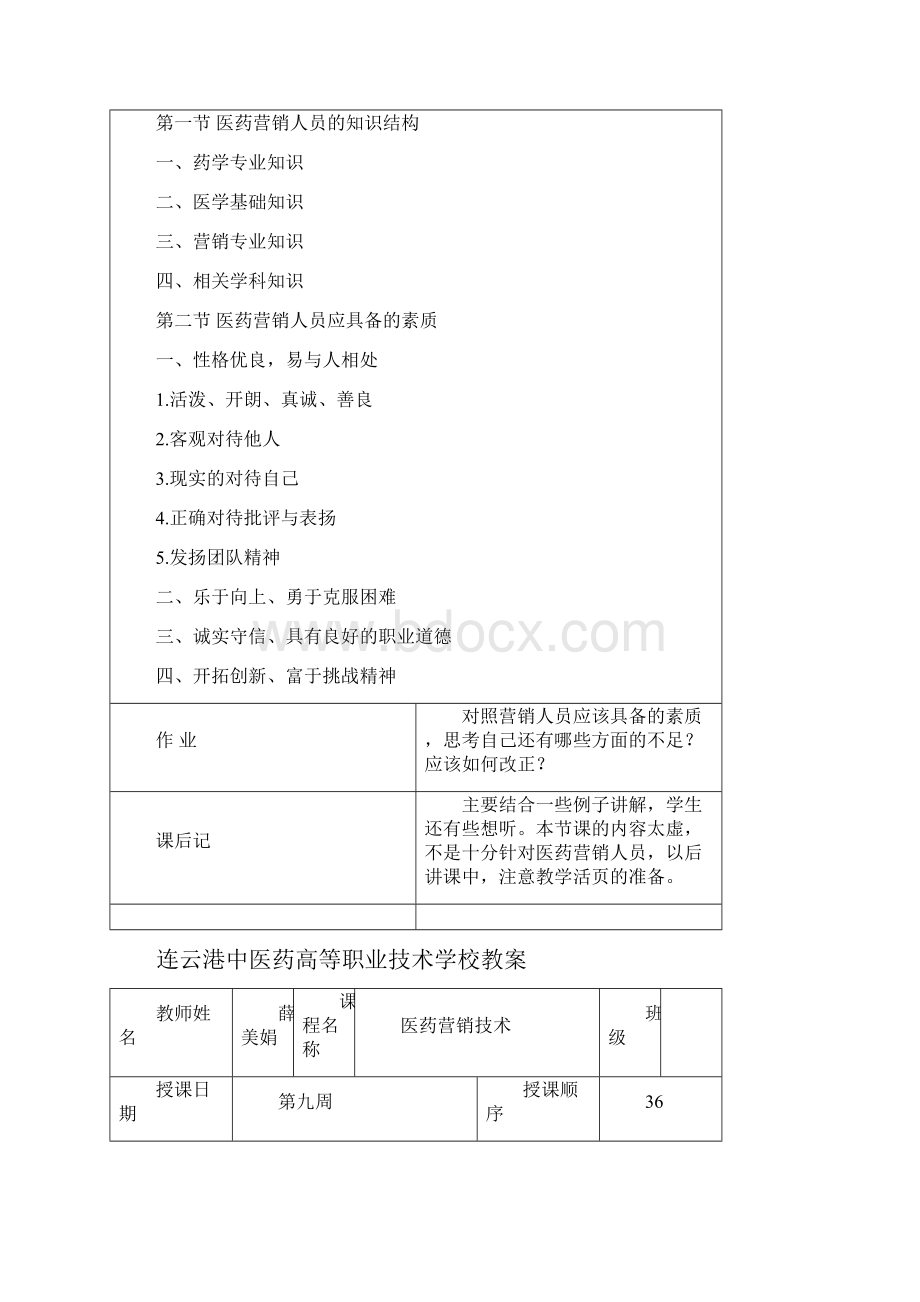 第三章 医药营销人员的素质Word文档格式.docx_第2页