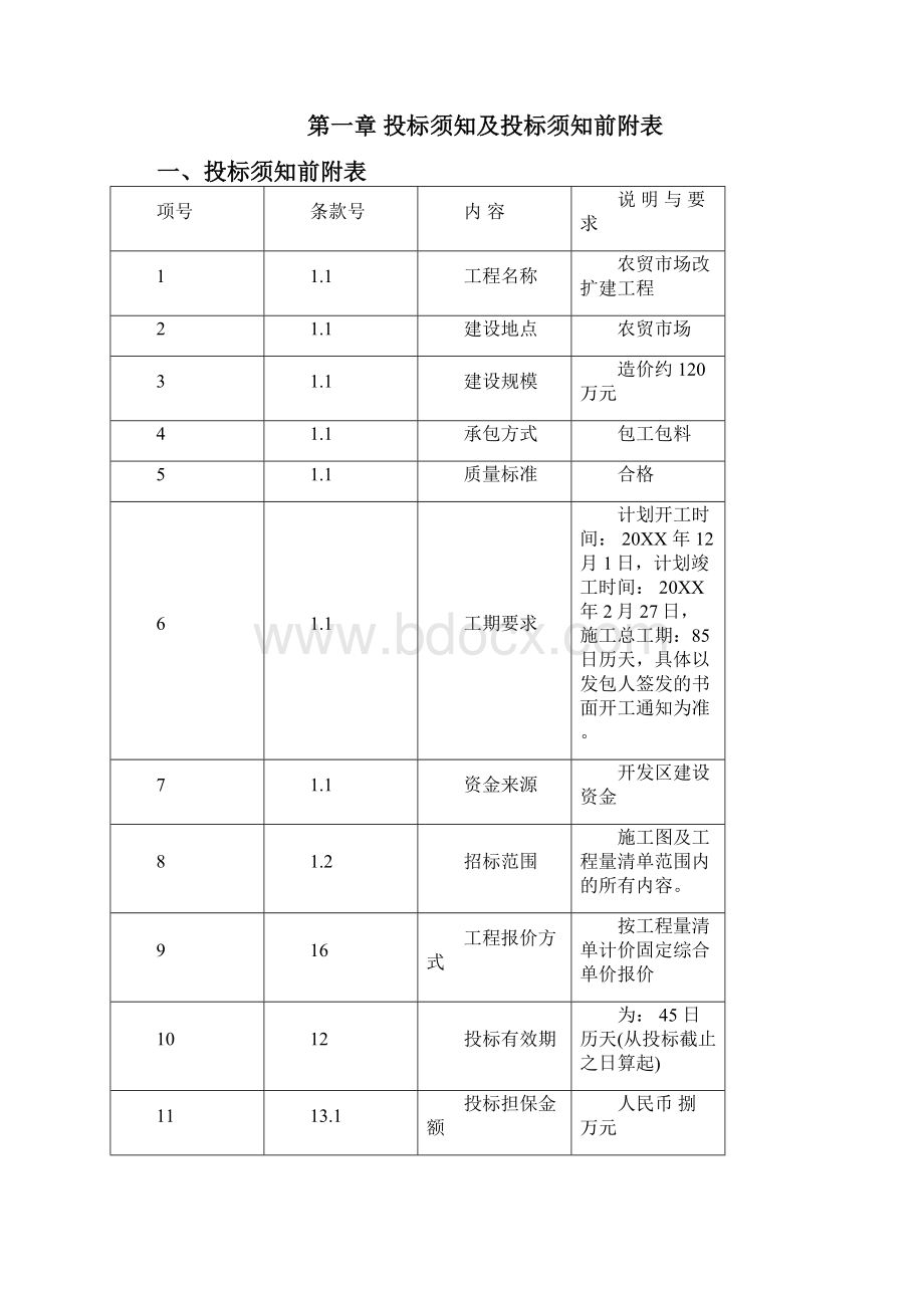 招标投标农贸市场改扩建工程招标文件案例 精品.docx_第3页