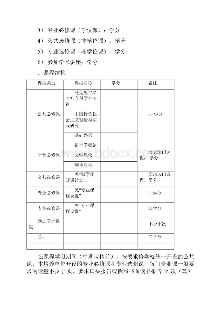 俄语语言文学硕士研究生培养方案.docx_第3页