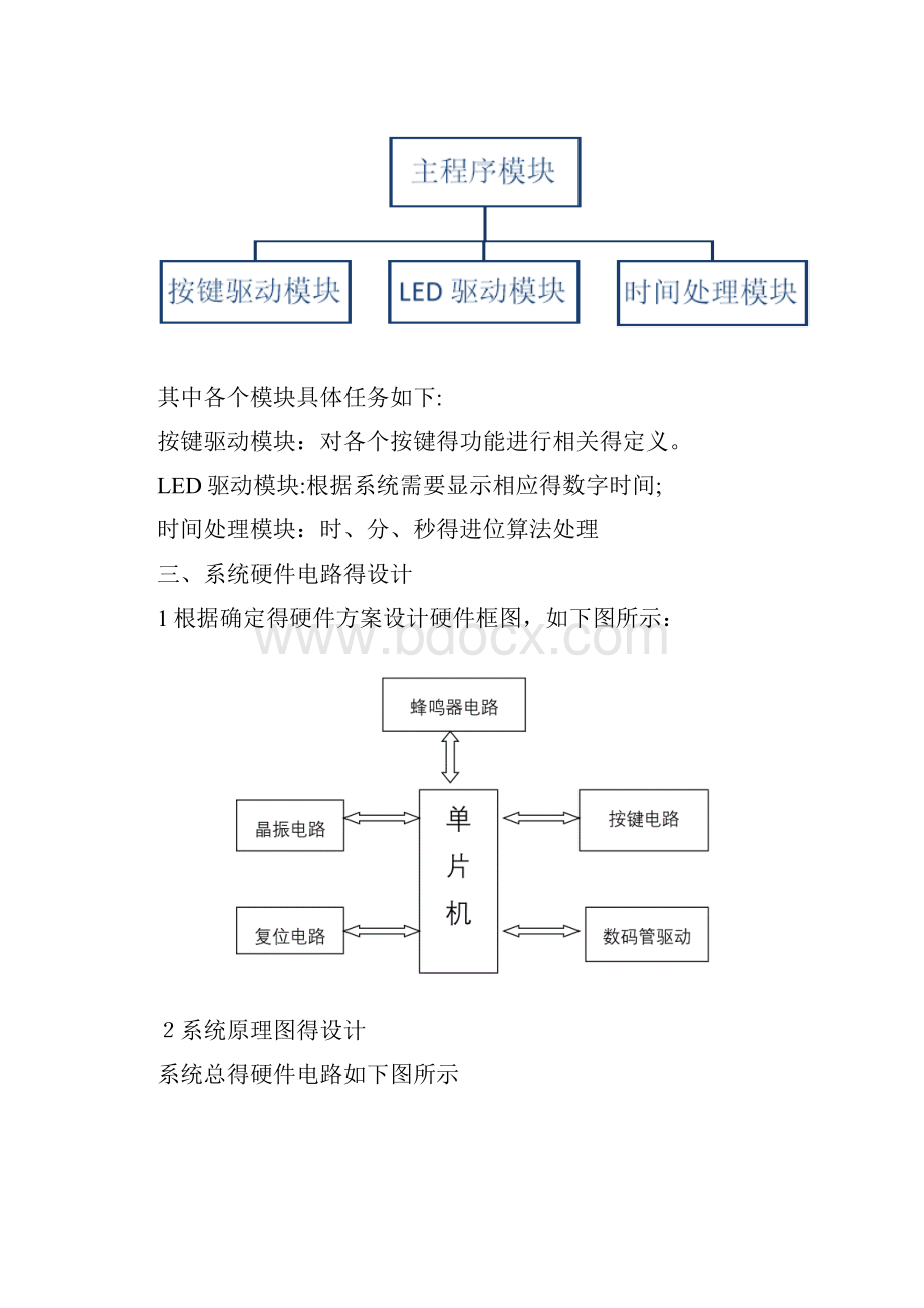 C51单片机实现电子闹钟.docx_第3页