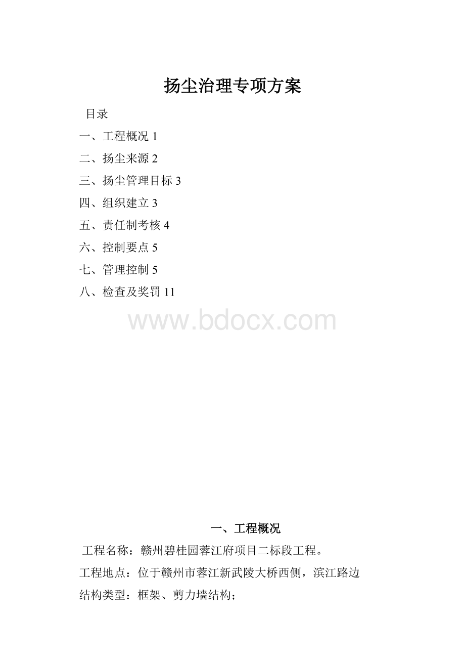 扬尘治理专项方案文档格式.docx_第1页