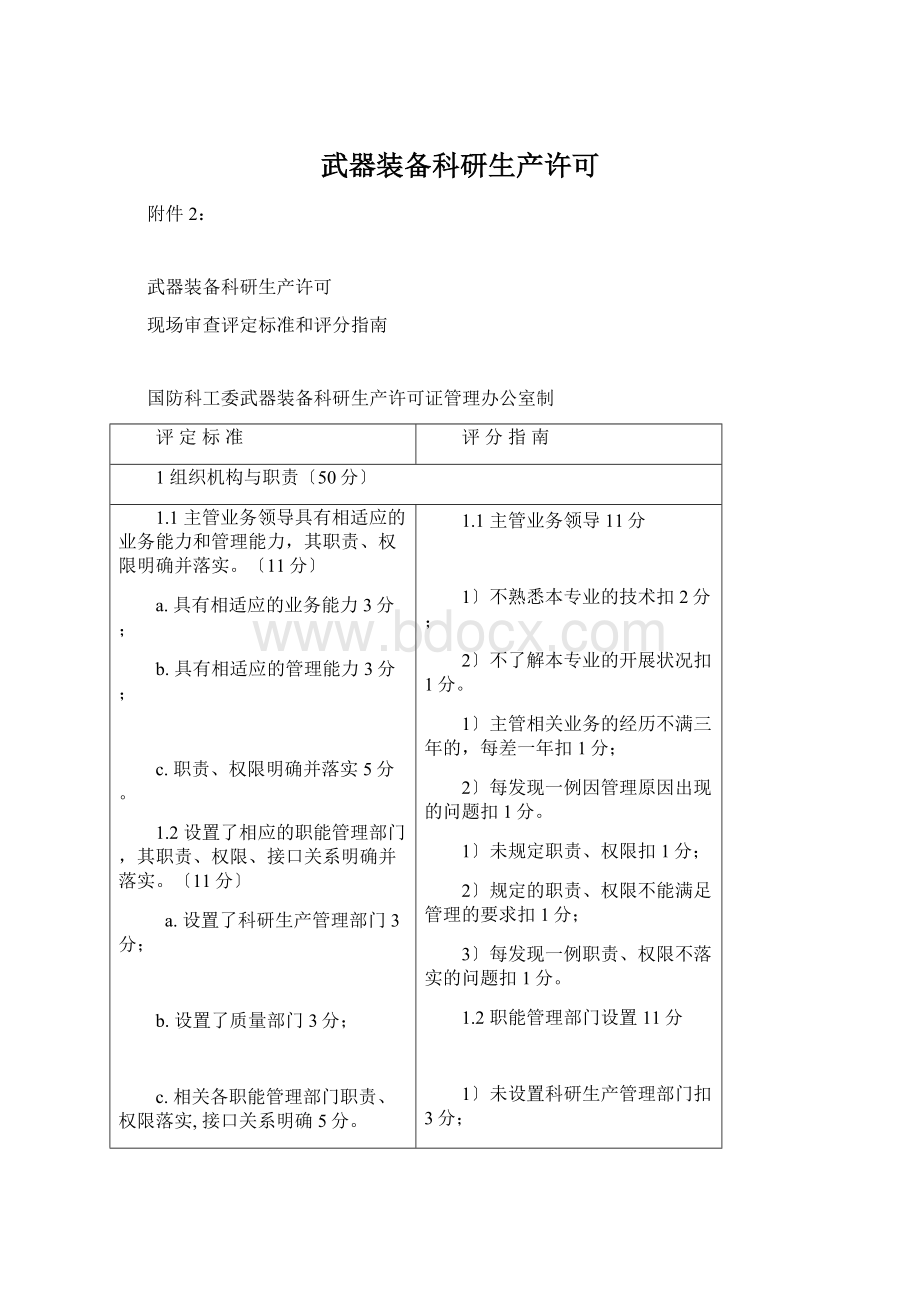 武器装备科研生产许可.docx