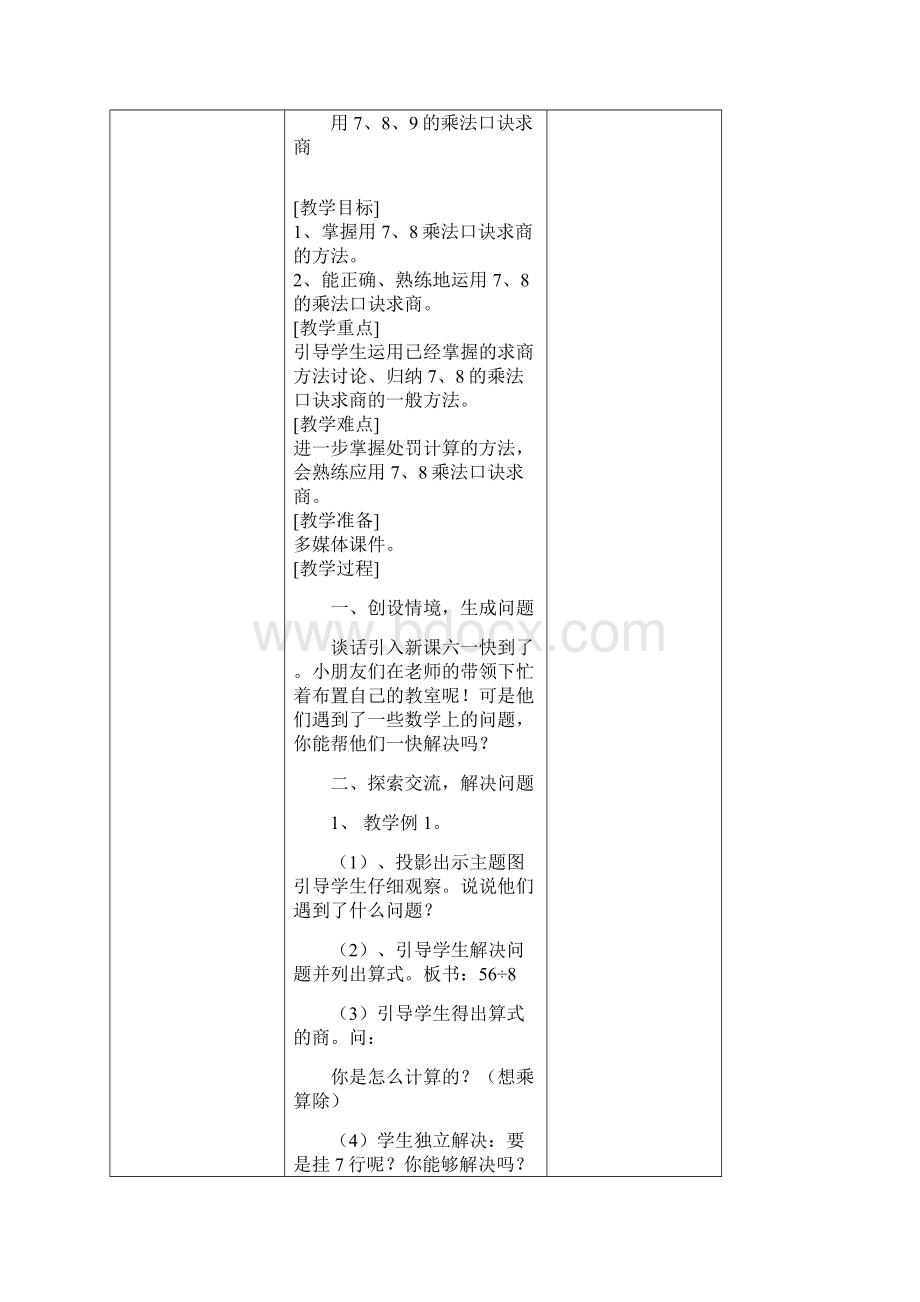 集体备课表内除法二.docx_第2页