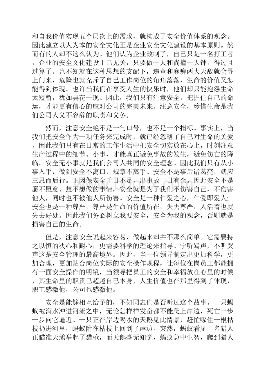 安全问题个人发言稿五篇Word格式文档下载.docx_第2页