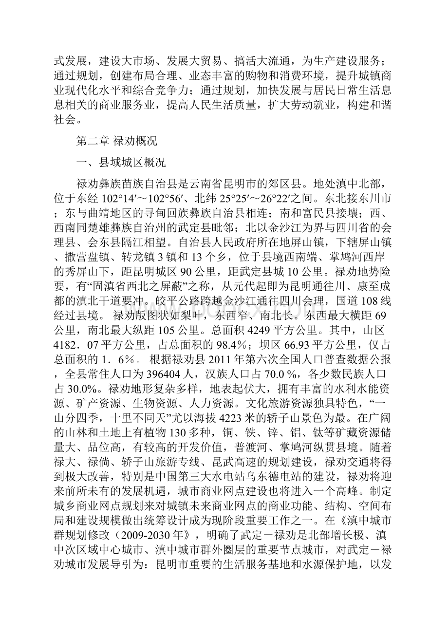 禄劝县城市商业网点规划说明书学位论文Word文档下载推荐.docx_第2页