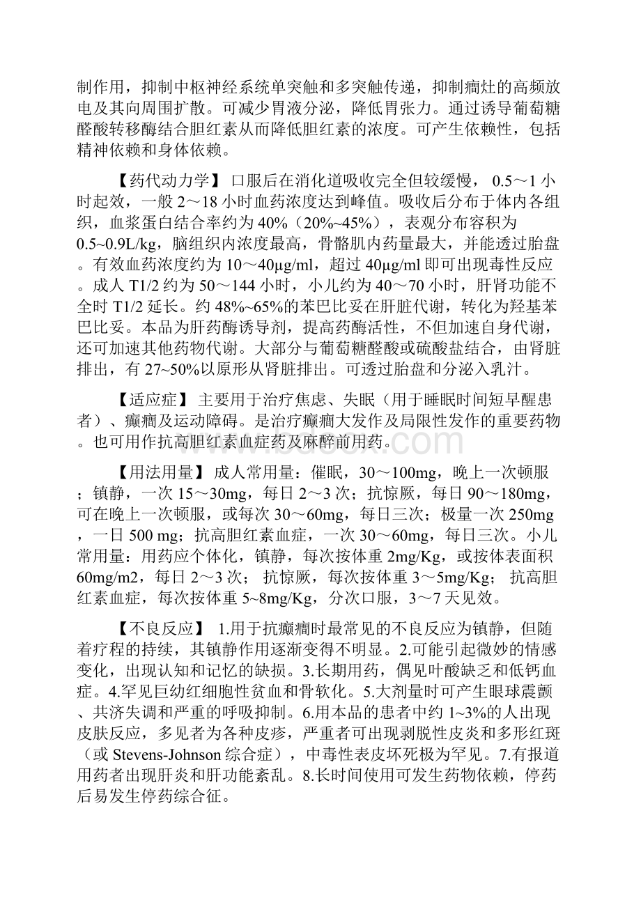 5苯巴比妥片使用说明书Word文件下载.docx_第2页