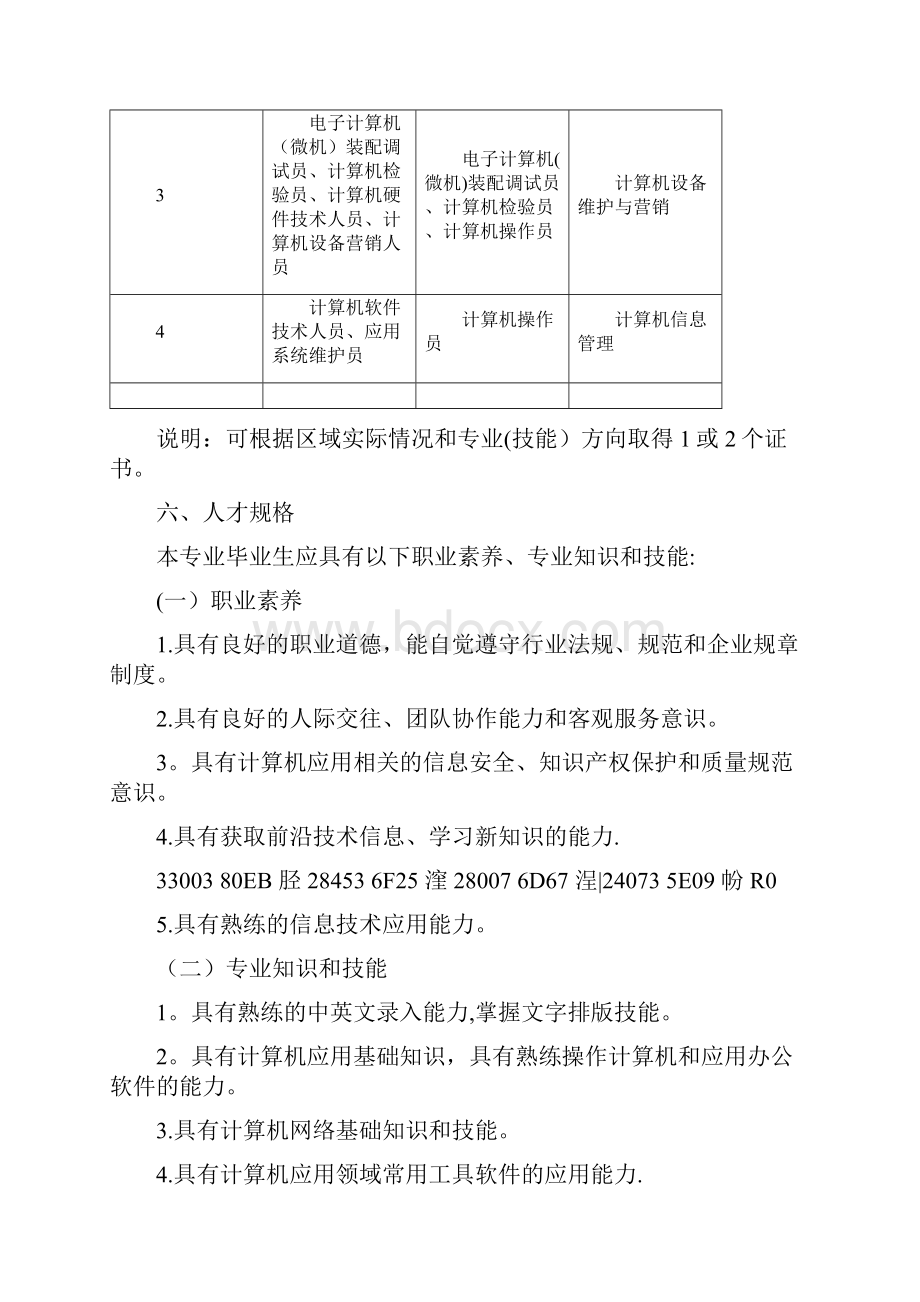 中等职业学校计算机应用专业教学标准.docx_第2页