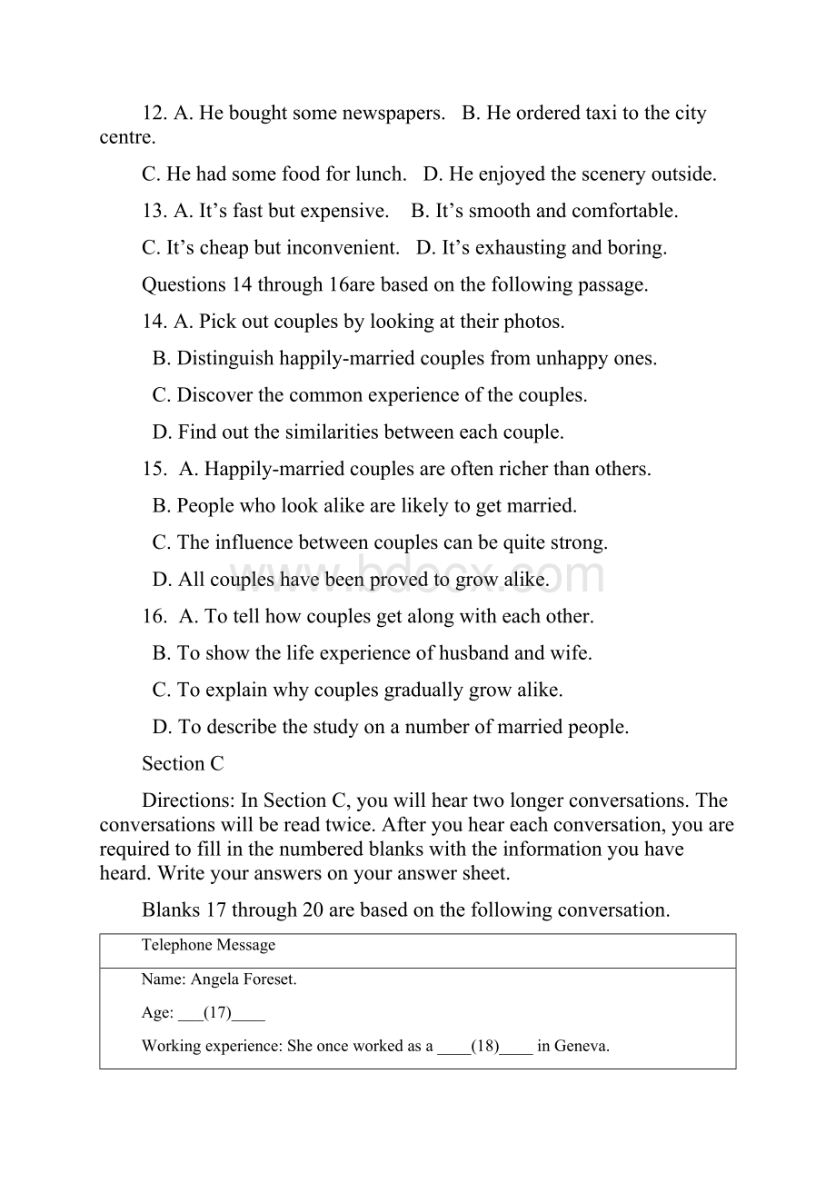 松江区高三年级下英语学科学习能力诊断卷Word文档下载推荐.docx_第3页