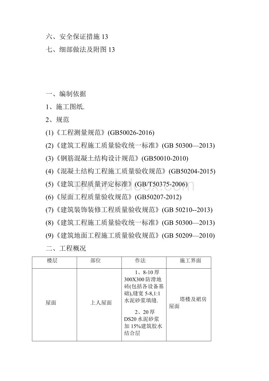 酒店屋面工程施工方案终版优秀工程方案Word文档下载推荐.docx_第2页