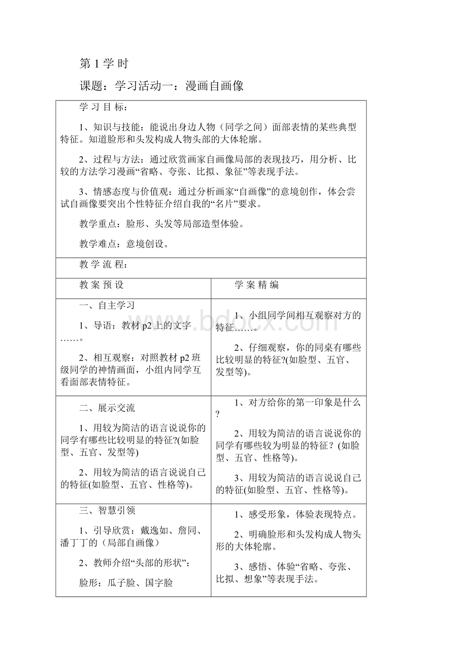 完整升级版湘教版七年级美术上册全册教案21.docx_第2页