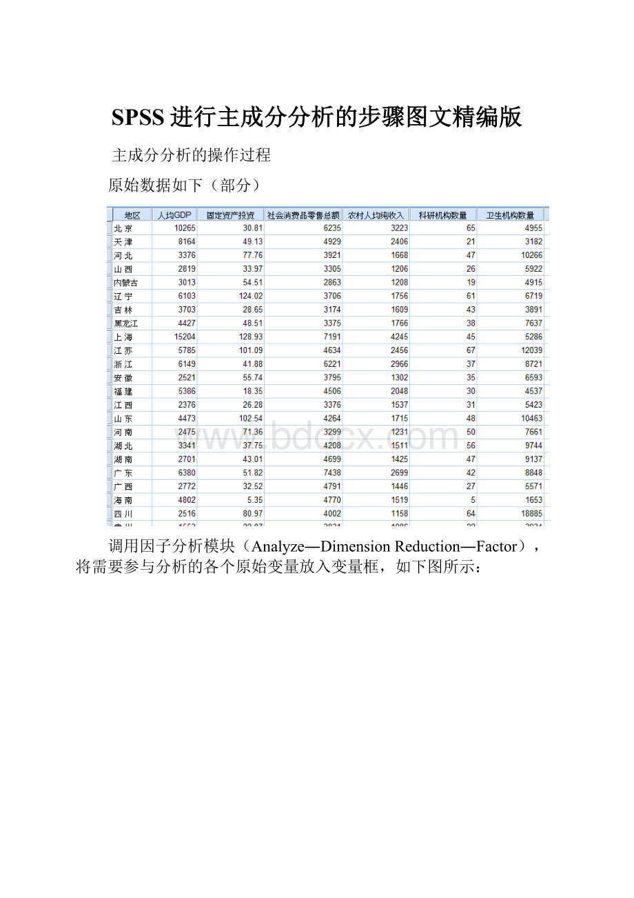 SPSS进行主成分分析的步骤图文精编版.docx_第1页