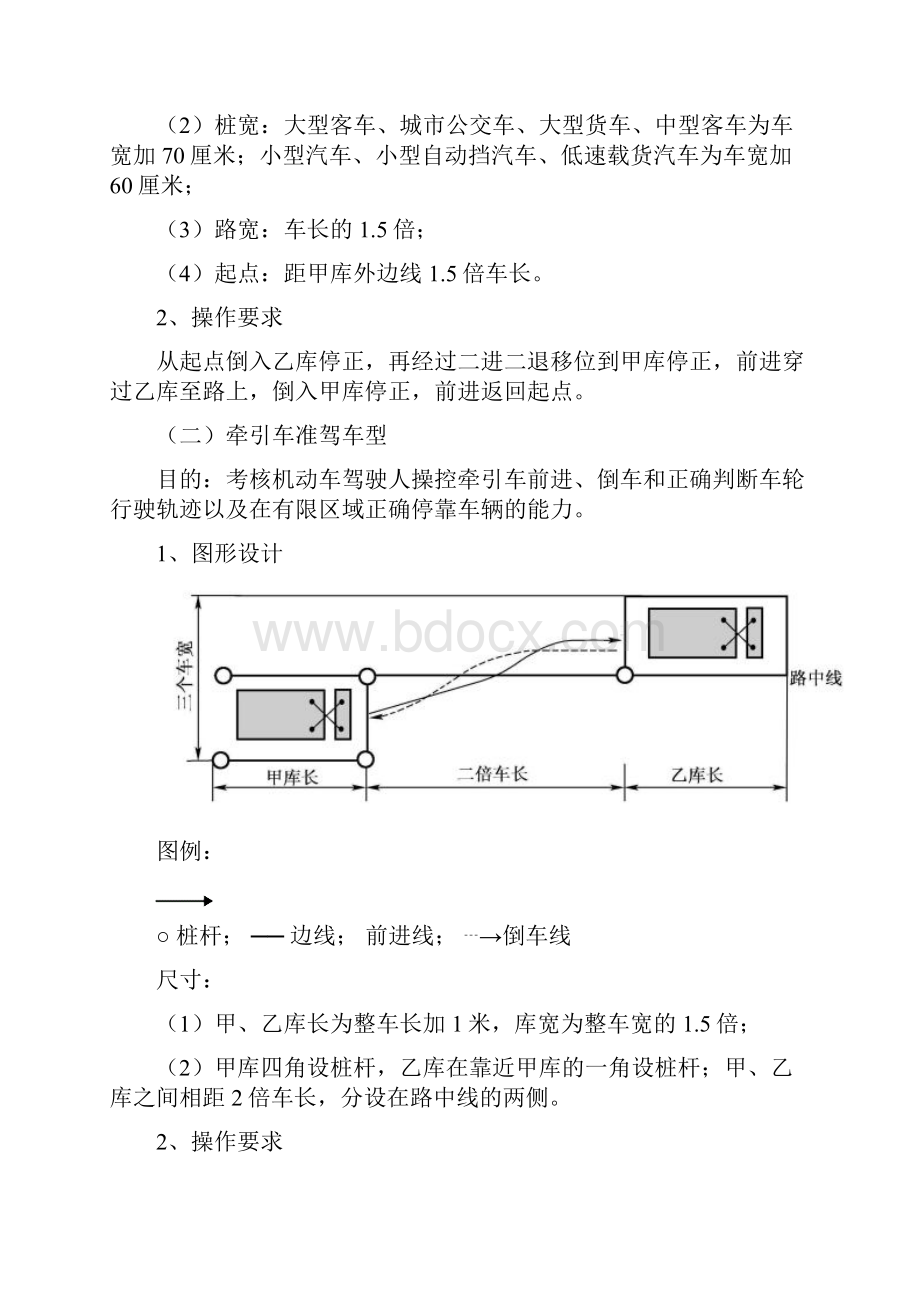 机动车驾驶证科目二考试项目和操作要求Word文档下载推荐.docx_第2页