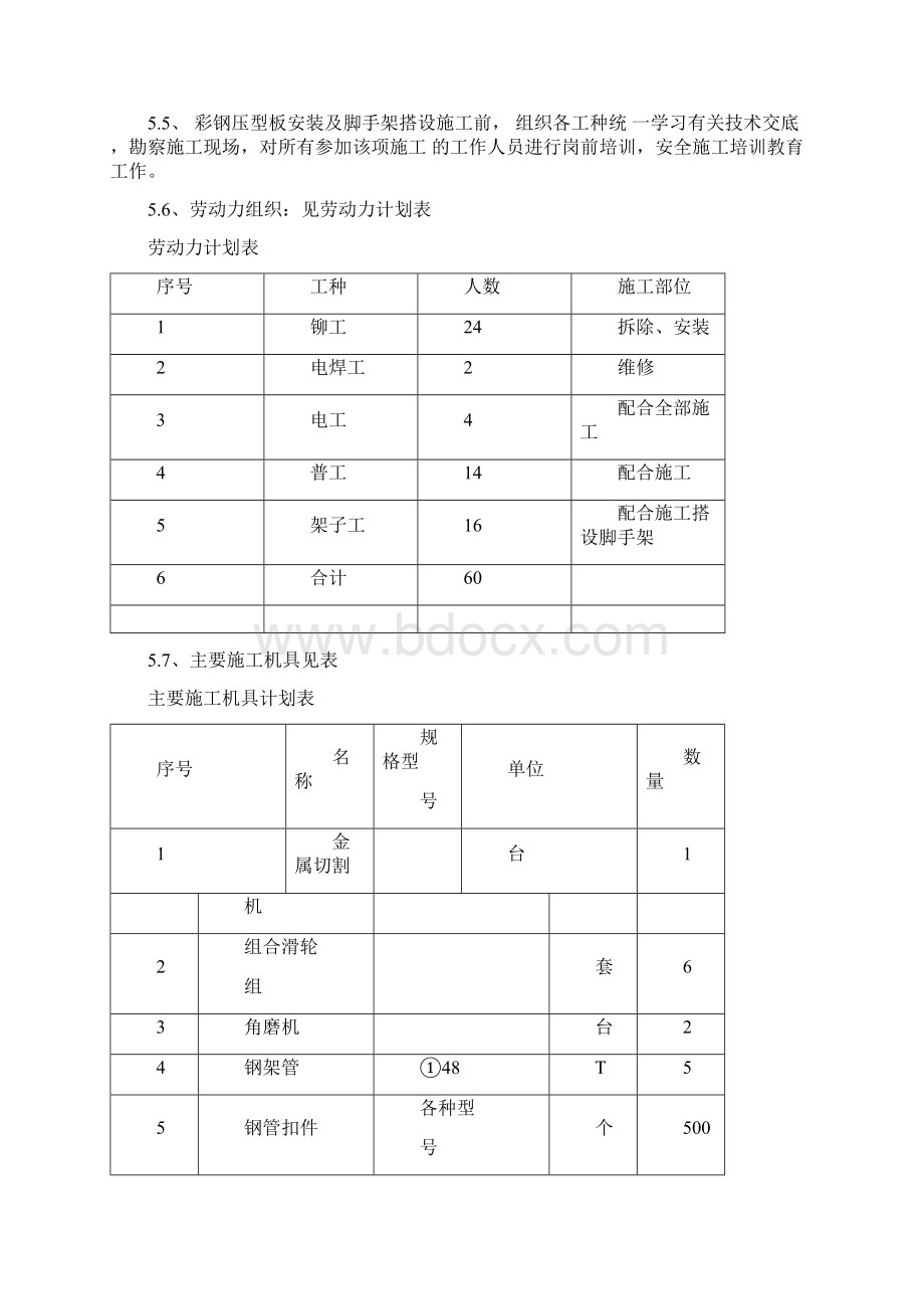 皮带走廊彩钢板更换及伸缩缝处理.docx_第3页