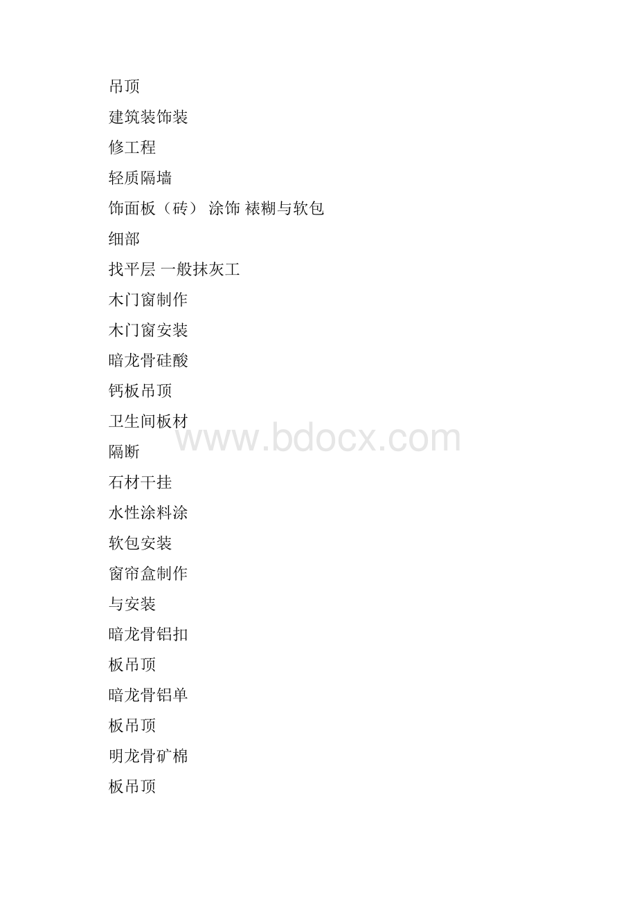 精装检验批划分计划清单.docx_第2页