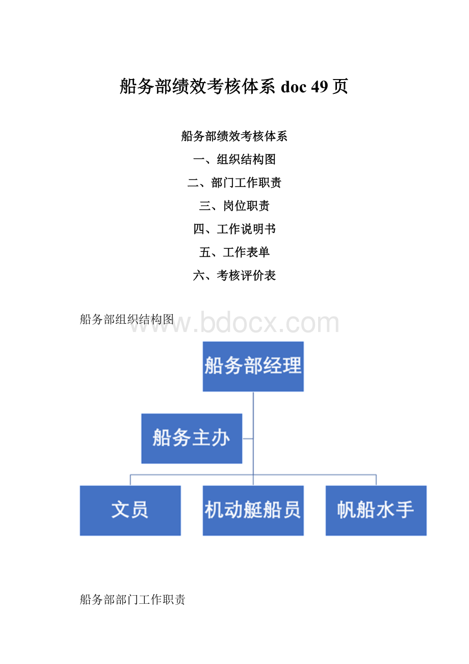 船务部绩效考核体系doc 49页.docx