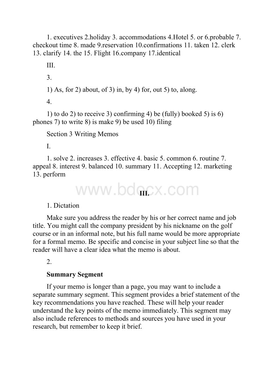 Key to Unit 10秘书英语高职高专 王毅主编.docx_第2页